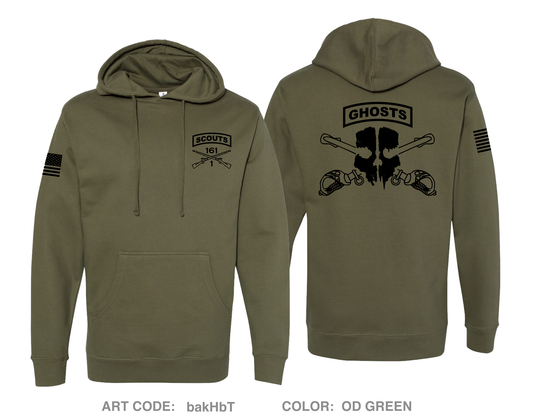 1-161 IN, HHC, Scout Platoon Comfort Unisex Hooded Sweatshirt - bakHbT