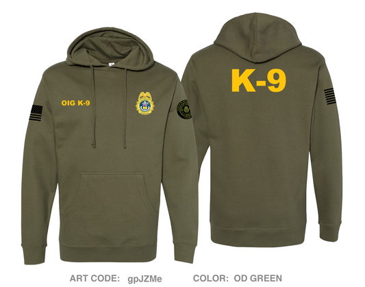 CDOC-OIG K-9 Unit Comfort Unisex Hooded Sweatshirt - gpJZMe