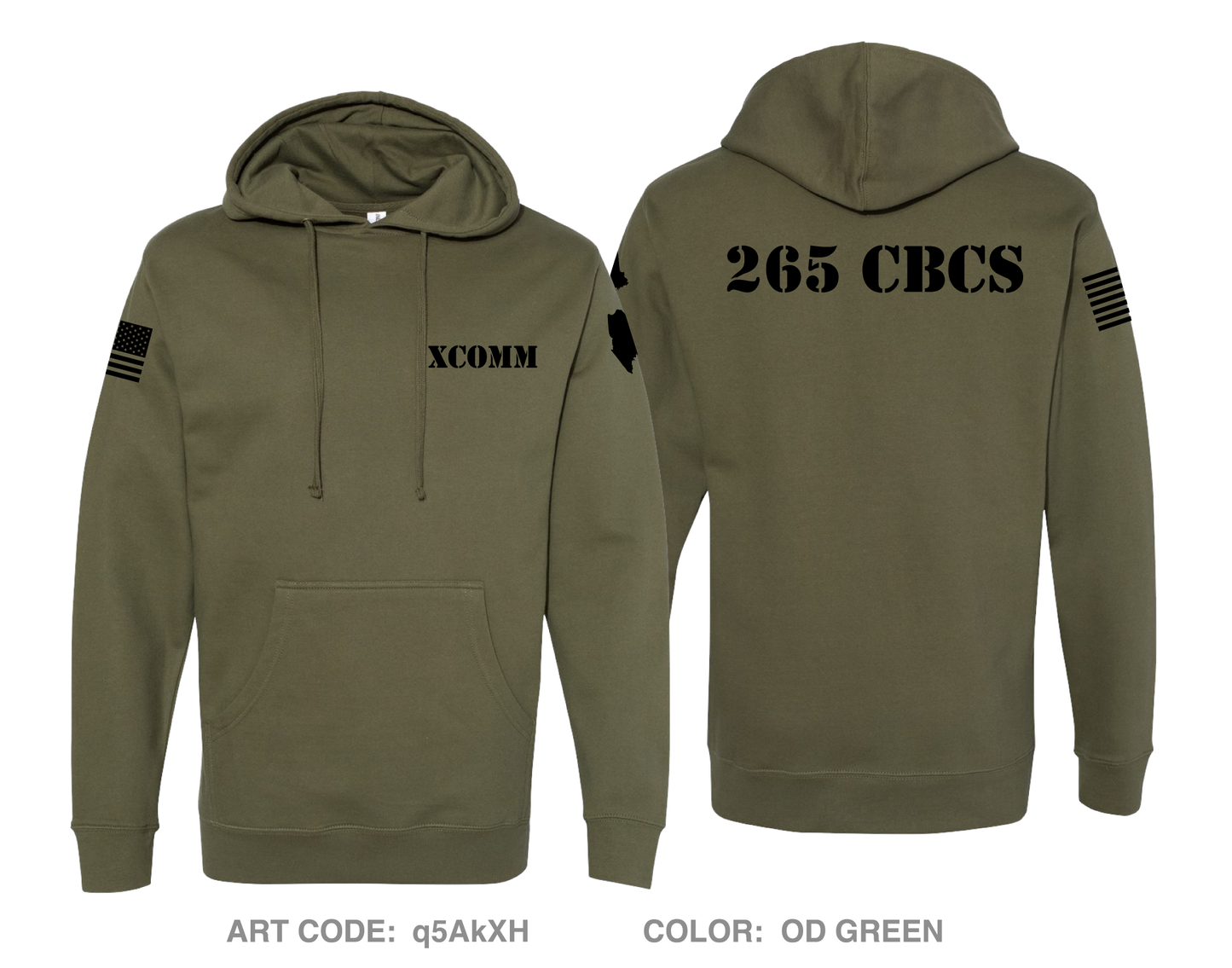 265 COMBAT COMMUNICATIONS SQUADRON Comfort Unisex Hooded Sweatshirt - q5AkXH