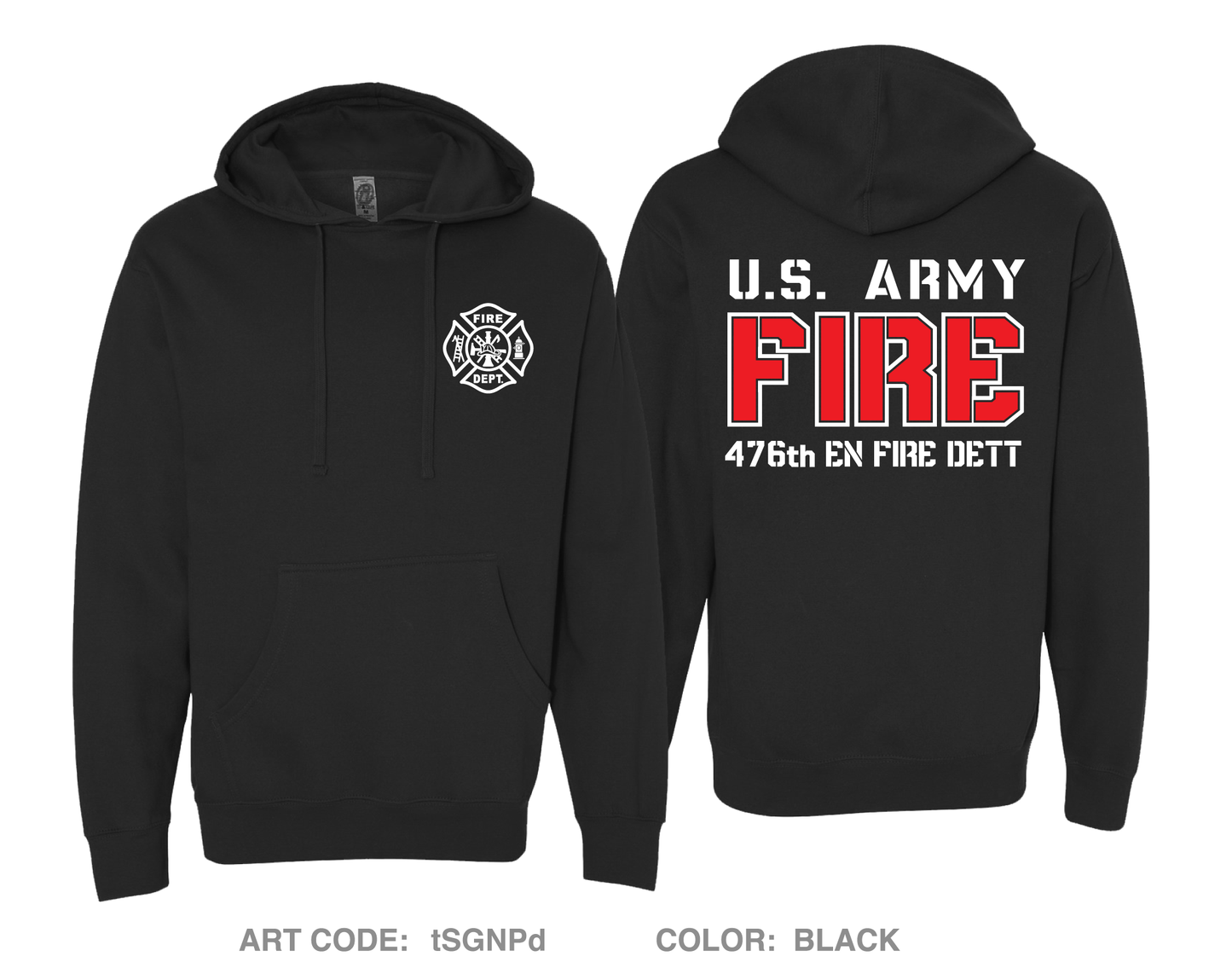 476th Engineer Fire Detachment Comfort Unisex Hooded Sweatshirt - tSGNPd