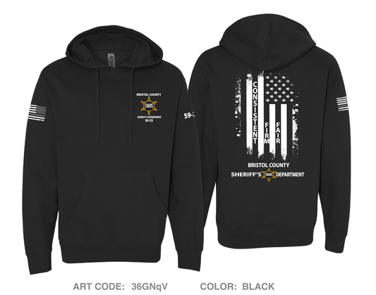 Bristol County Sheriff's Office Comfort Unisex Hooded Sweatshirt - 36GNqV