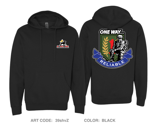 511th Quartermaster Company Comfort Unisex Hooded Sweatshirt - 39shvZ