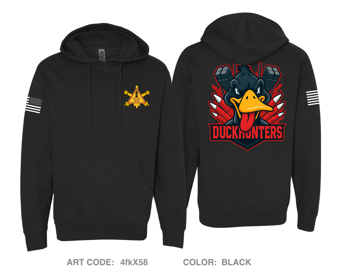 Delta 2-55 ADAR Duckhunters Comfort Unisex Hooded Sweatshirt - 4fkX58