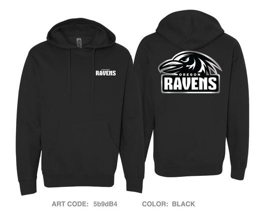 Oregon Ravens Football Fundraising Collection Comfort Unisex Hooded Sweatshirt - 5b9dB4