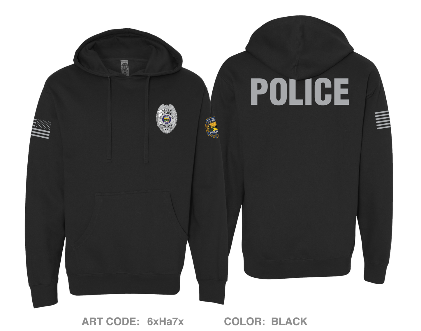 Chautauqau County Sheriffs Office/ Sedan PD Comfort Unisex Hooded Sweatshirt - 6xHa7x