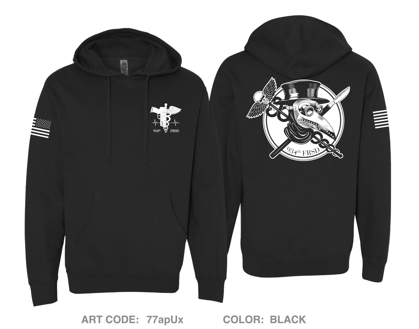 934 FRSD Comfort Unisex Hooded Sweatshirt - 77apUx