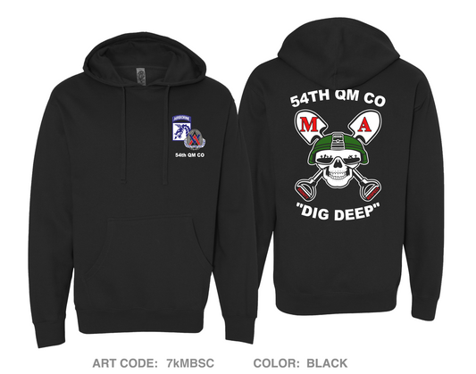 54th QM CO Comfort Unisex Hooded Sweatshirt - 7kMBSC
