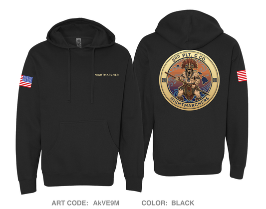 3PLT “Nightmarchers”, C Co, 2-21IN Comfort Unisex Hooded Sweatshirt - AkVE9M