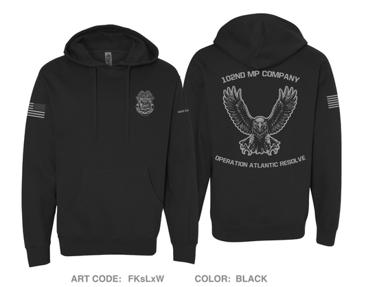 102nd MP Co Comfort Unisex Hooded Sweatshirt - FKsLxW