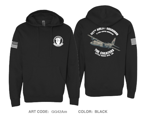 327th Airlift Squadron Comfort Unisex Hooded Sweatshirt - GG42Am