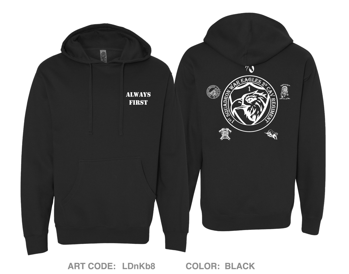 1st Squadron, 2d Cavalry Regiment Fundraising Collection Comfort Unisex Hooded Sweatshirt - LDnKb8