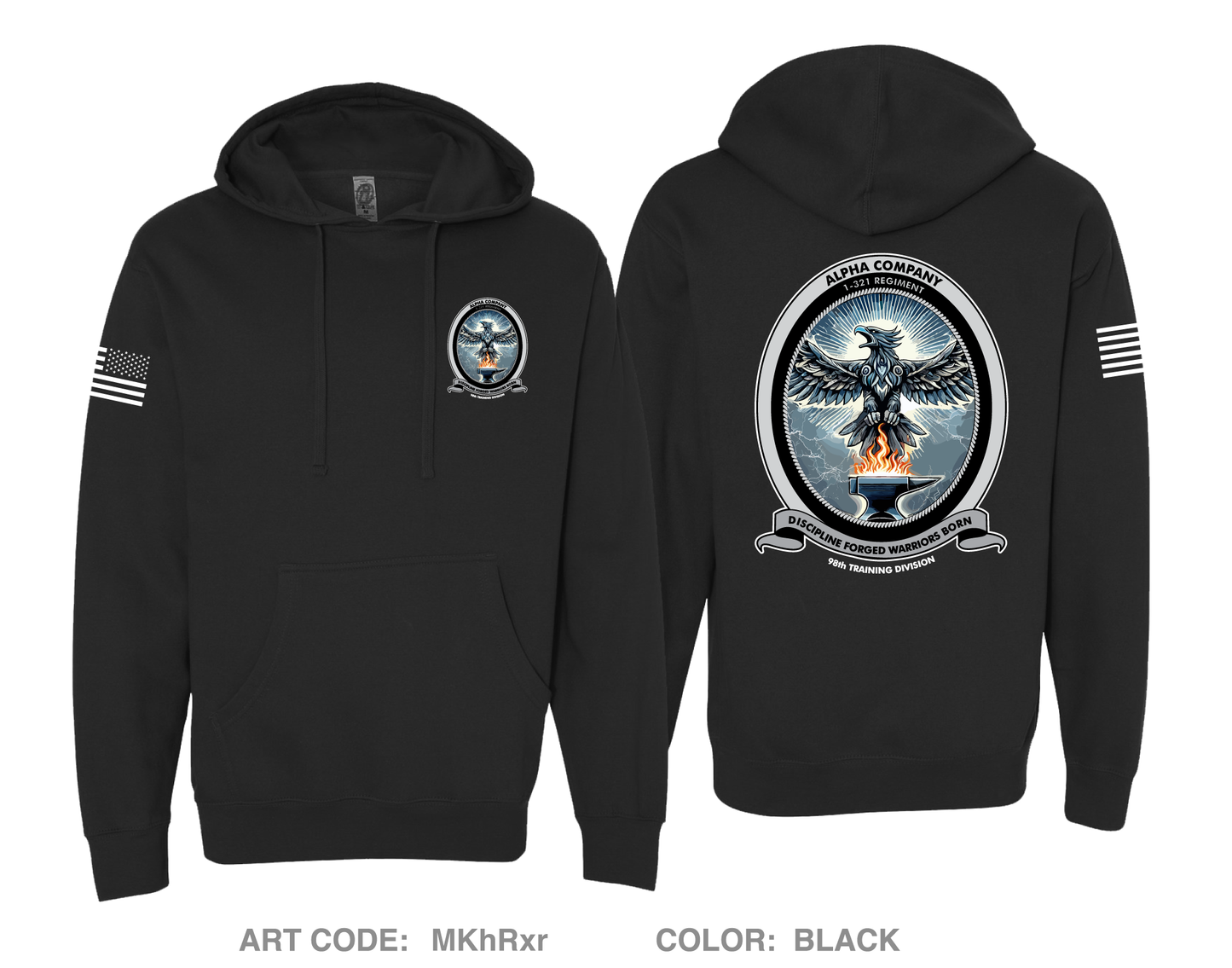 1st Battalion 321st Infantry Regiment Comfort Unisex Hooded Sweatshirt - MKhRxr