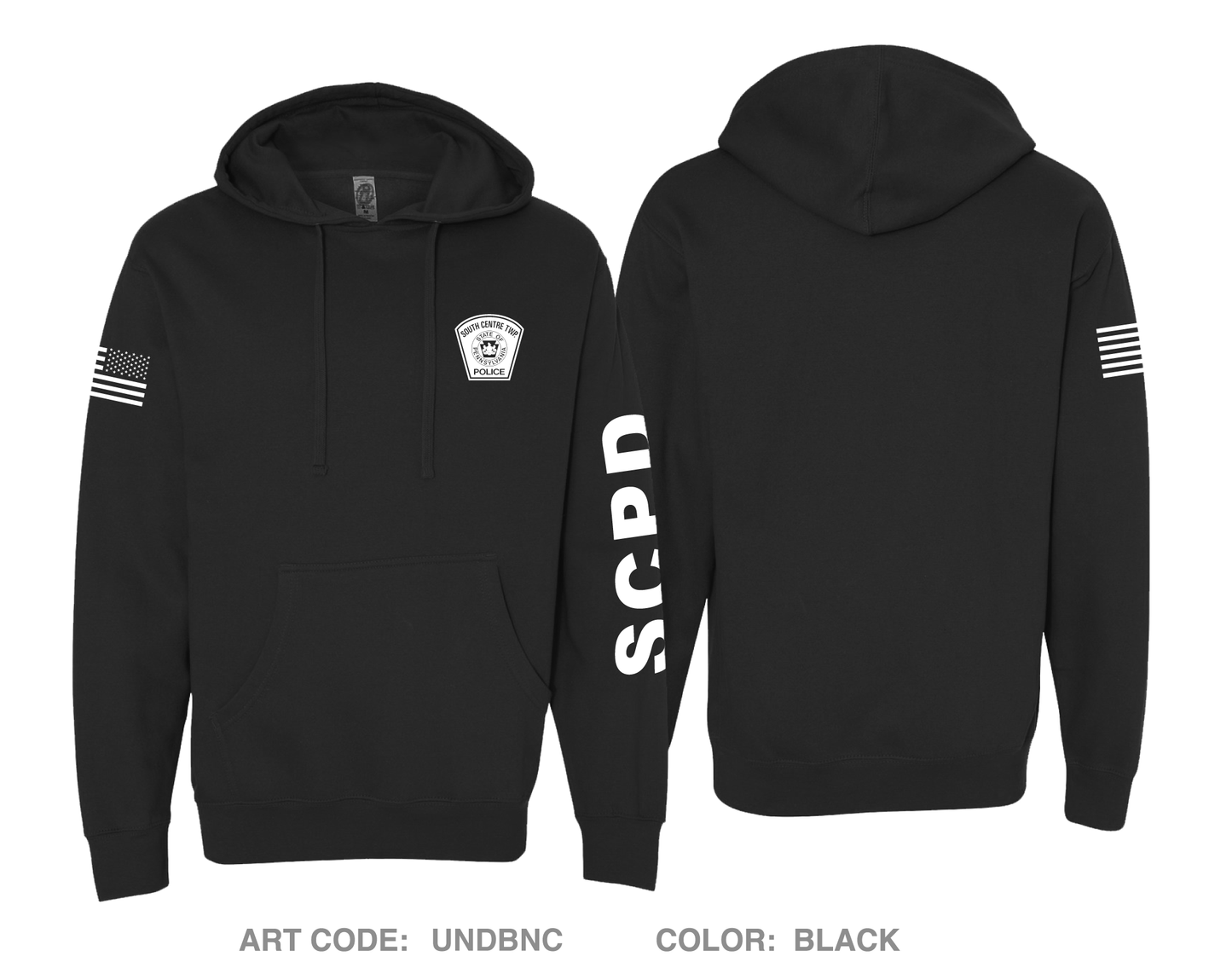 South Centre Township Police Department Comfort Unisex Hooded Sweatshirt - UNDBNC