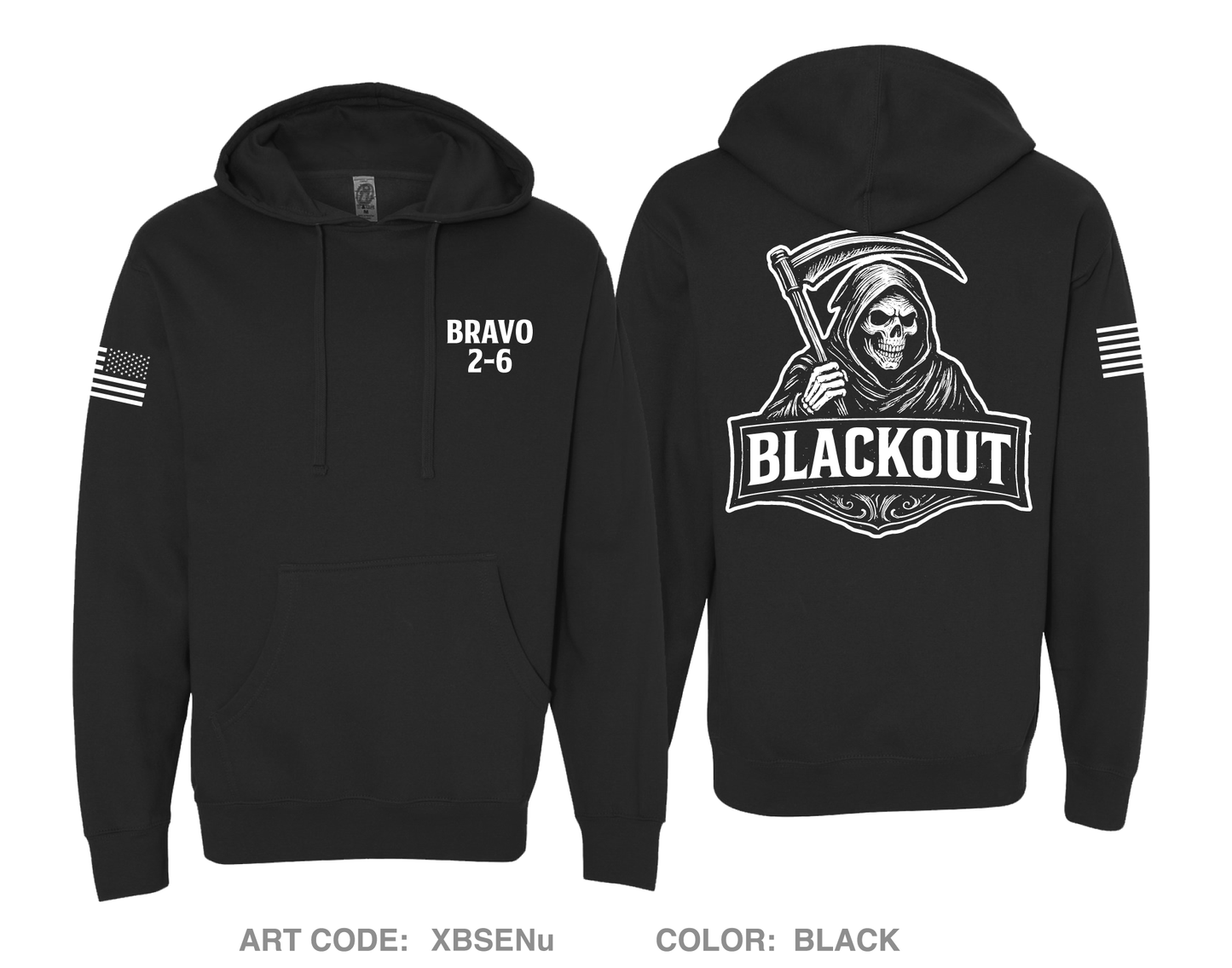 Bravo 2-6 ADA Comfort Unisex Hooded Sweatshirt - XBSENu