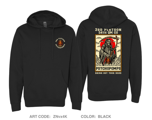 3RD PLT, 54TH QM CO Comfort Unisex Hooded Sweatshirt - ZNvx4K
