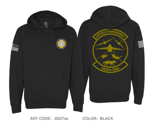 KCEF 439TH AIRFIELD MANAGEMENT Comfort Unisex Hooded Sweatshirt - d8QTas