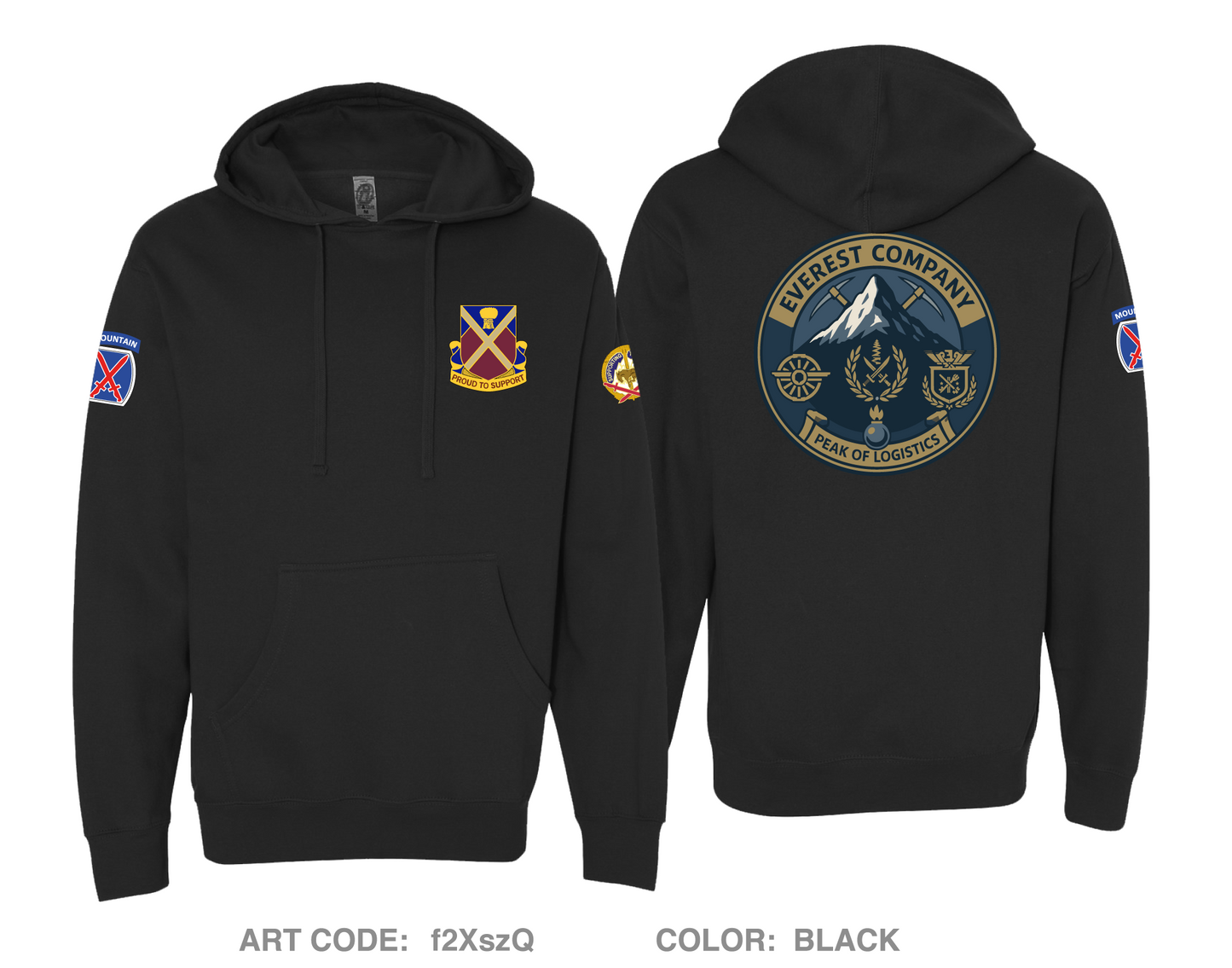 Everest CLC, 10th LSB Comfort Unisex Hooded Sweatshirt - f2XszQ