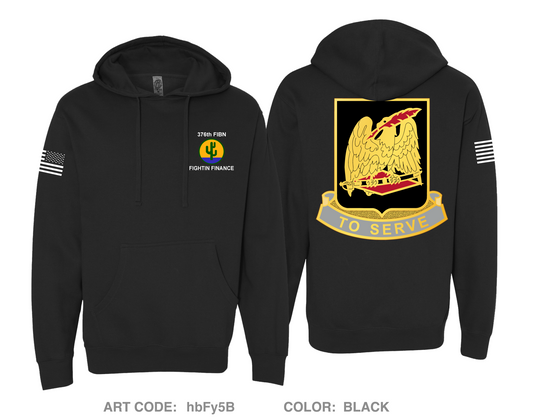 376th Finance Battalion Comfort Unisex Hooded Sweatshirt - hbFy5B