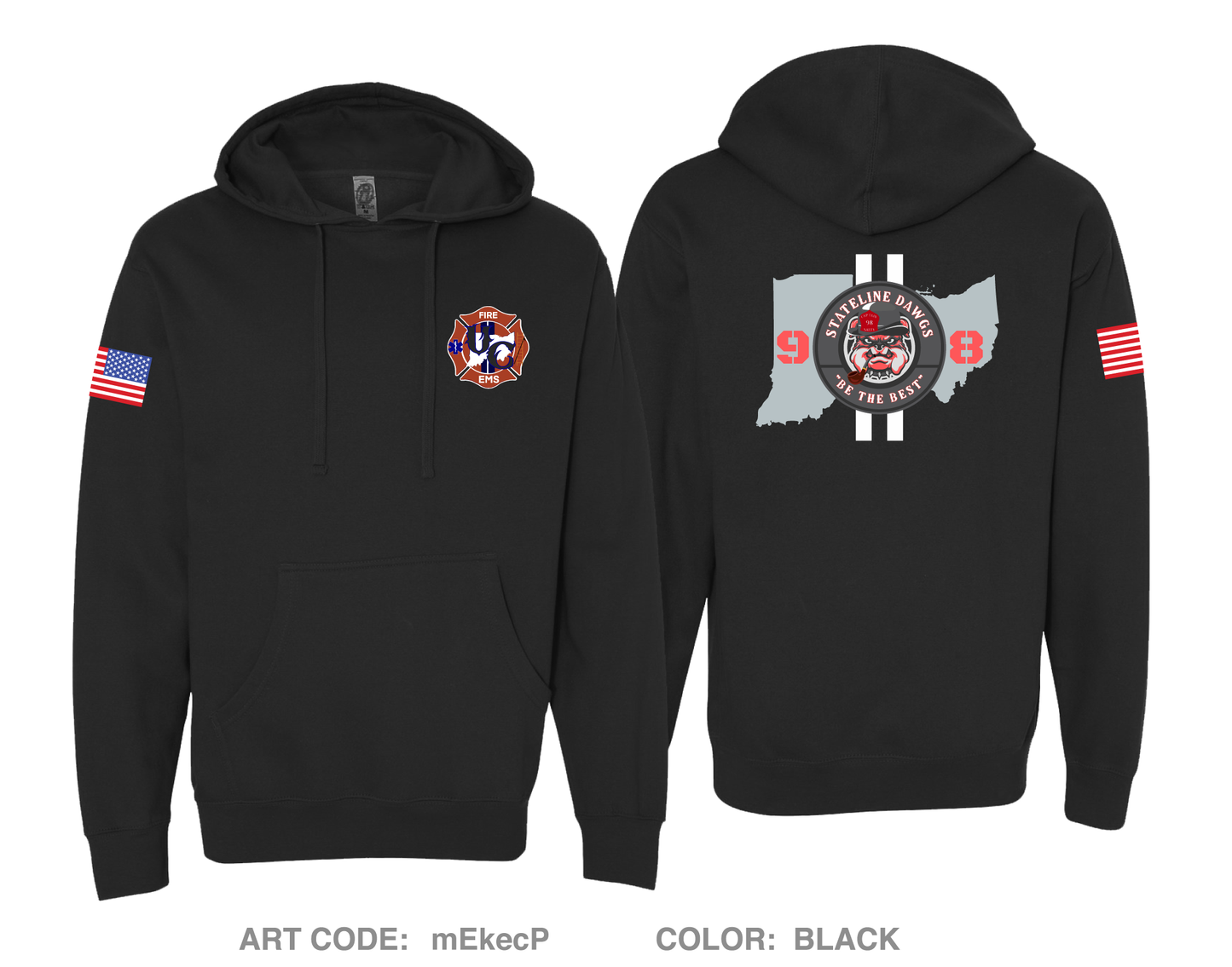 Union City Fire Comfort Unisex Hooded Sweatshirt - mEkecP