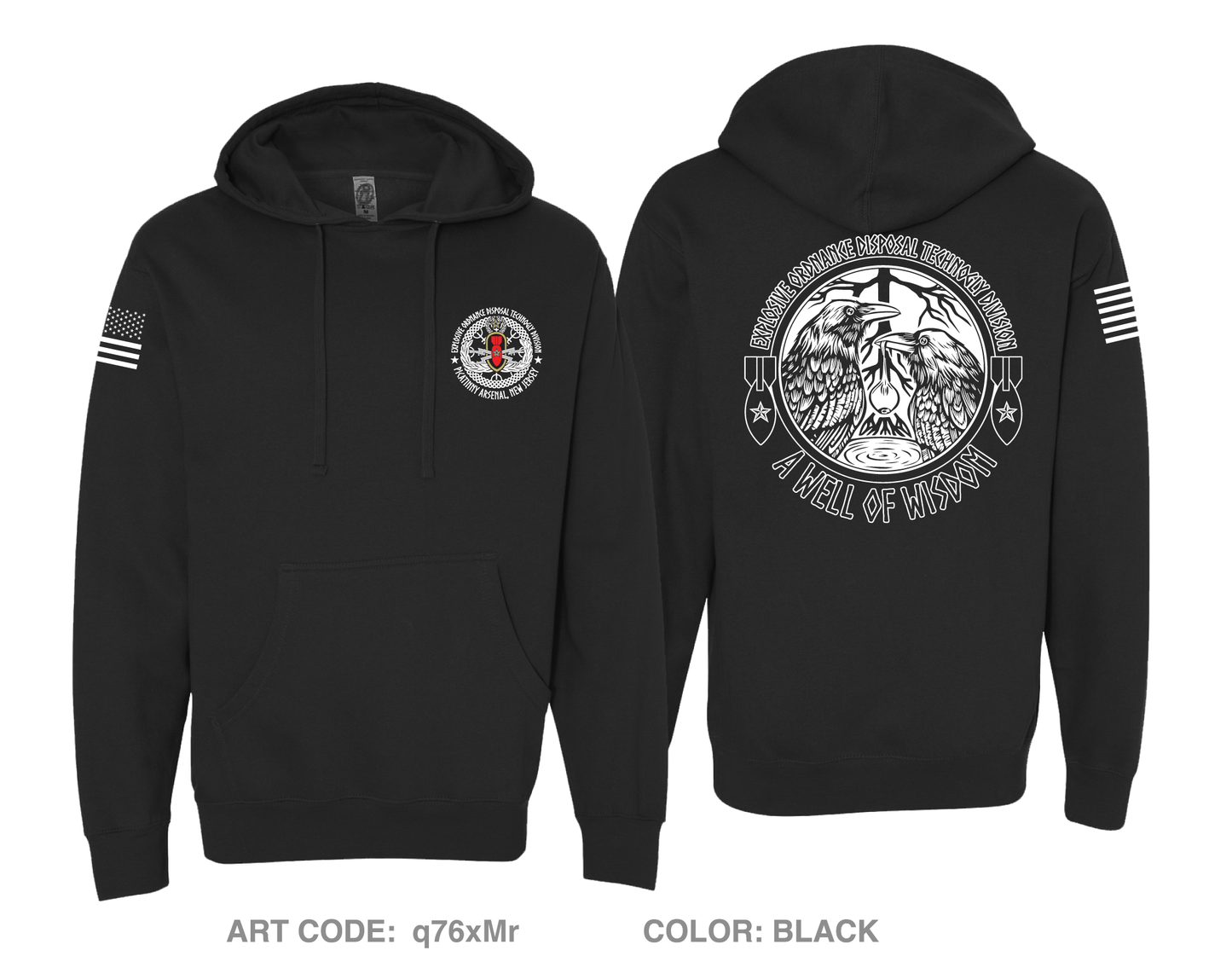 Explosive Ordnance Disposal Technology Division (EOD) Comfort Unisex Hooded Sweatshirt - q76xMr