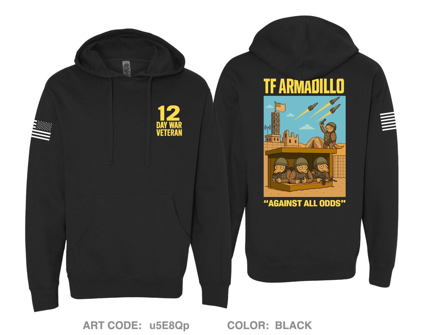 TF ARMADILLO Comfort Unisex Hooded Sweatshirt - u5E8Qp