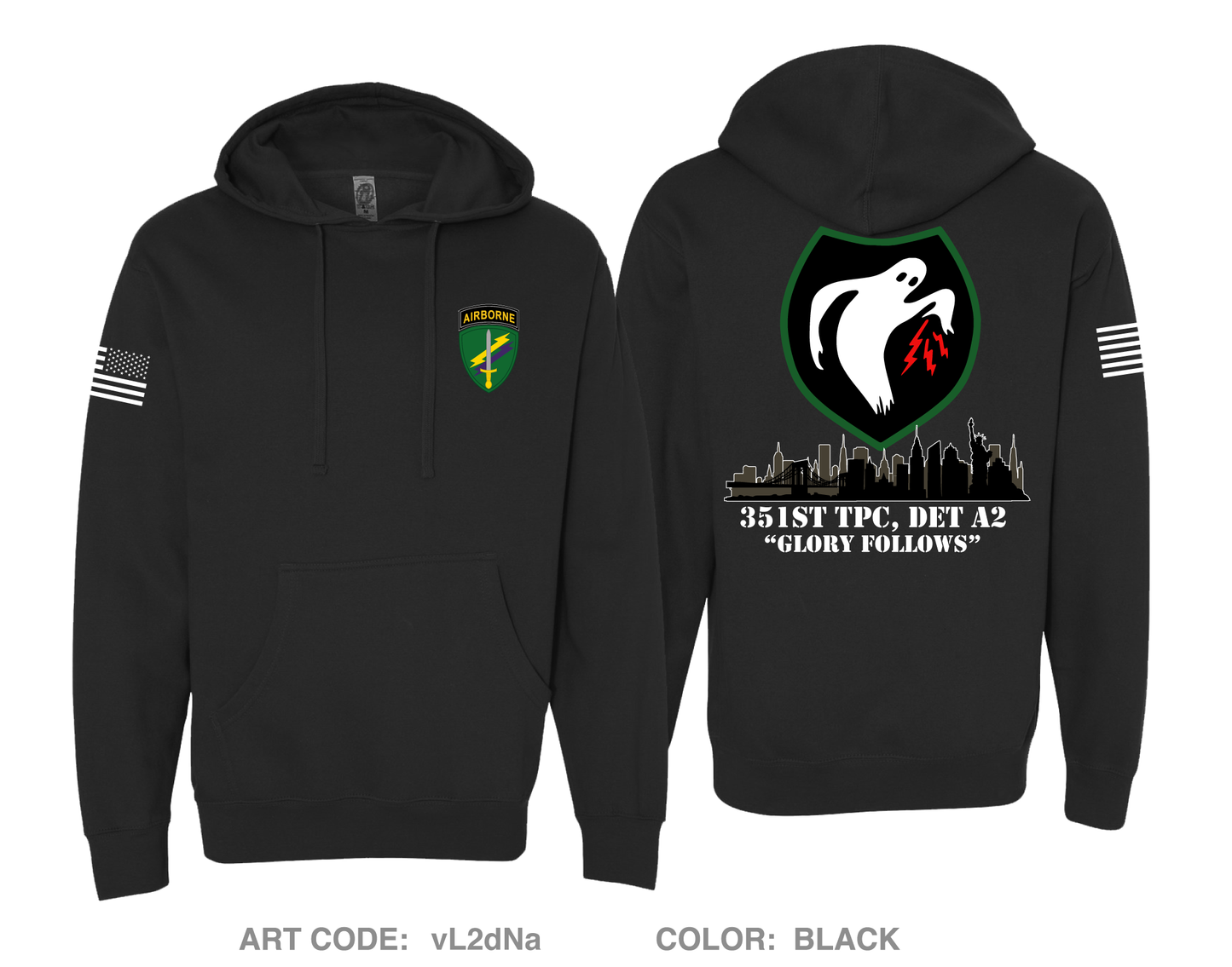 351 Tactical Psyop Company, 2nd Detachment Comfort Unisex Hooded Sweatshirt - vL2dNa
