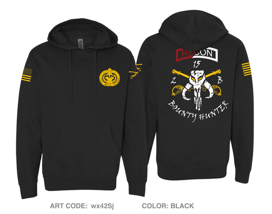 Bounty Hunter Troop, 2-15 CAV, 194th Armor Brigade Comfort Unisex Hooded Sweatshirt - wx42Sj