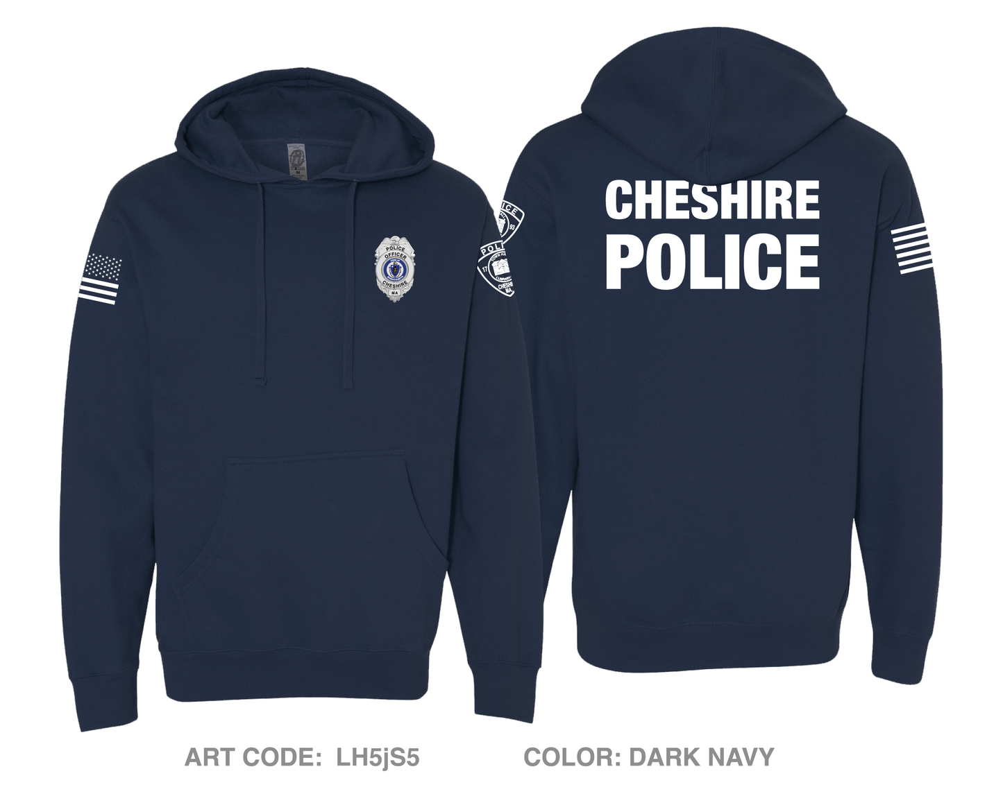 Cheshire Police Department Comfort Unisex Hooded Sweatshirt - LH5jS5