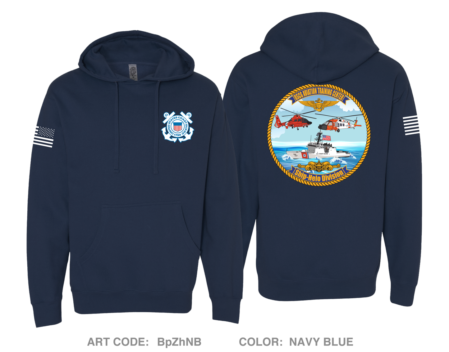 ATC SHIP/HELO Comfort Unisex Hooded Sweatshirt - BpZhNB