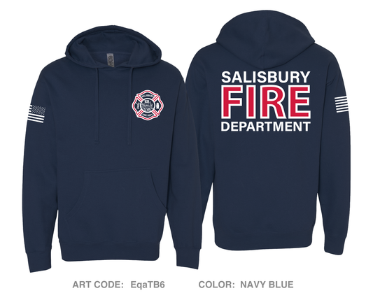 Salisbury Fire Department Comfort Unisex Hooded Sweatshirt - EqaTB6