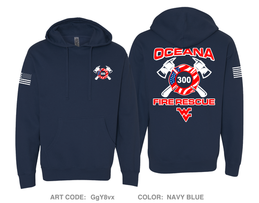 Oceana Fire Rescue Comfort Unisex Hooded Sweatshirt - GgY8vx