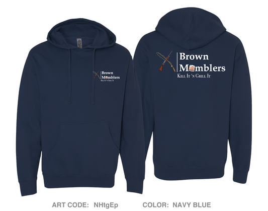 Brown Mumblers Comfort Unisex Hooded Sweatshirt - NHtgEp