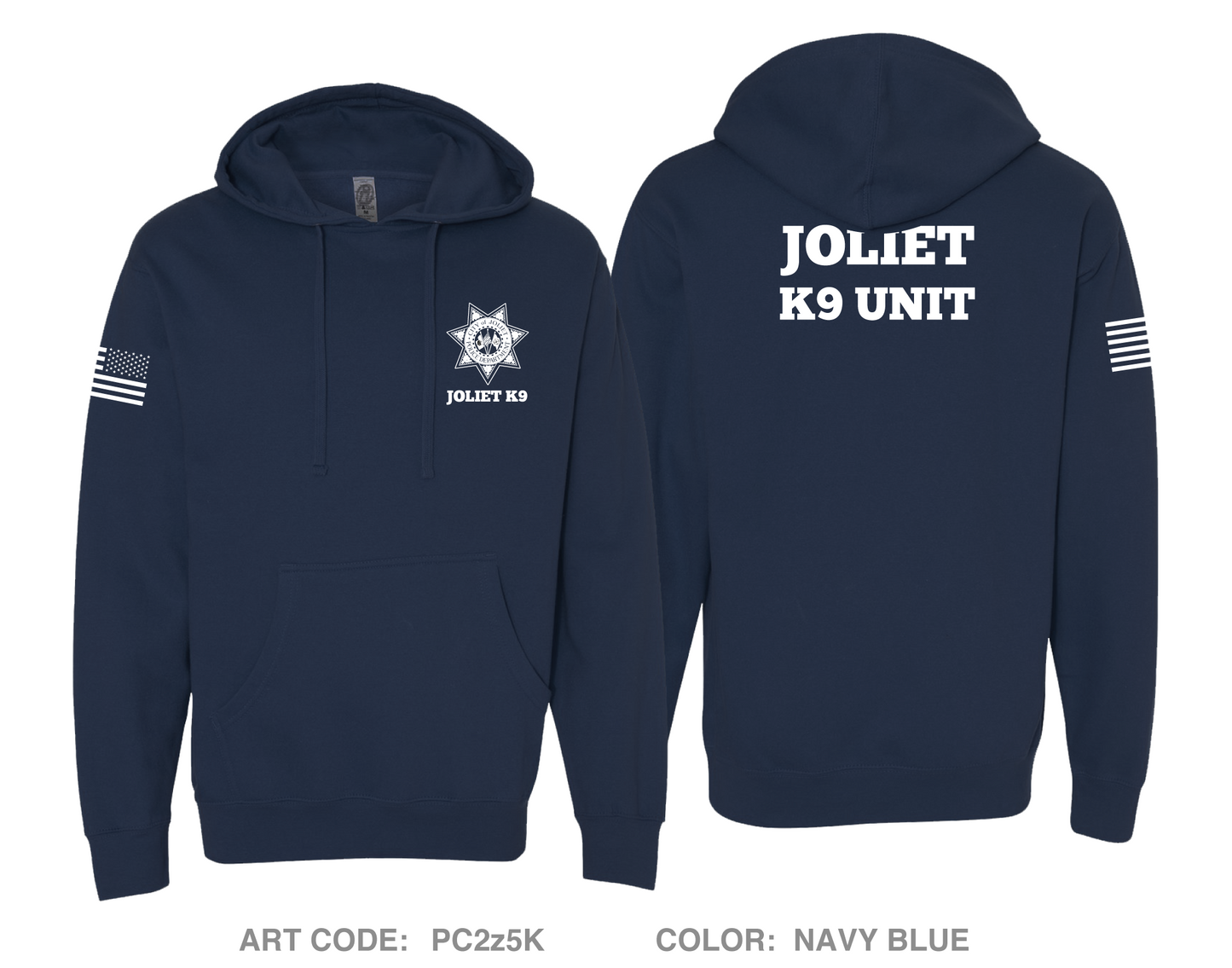 Joliet Police K9 Unit Comfort Unisex Hooded Sweatshirt - PC2z5K