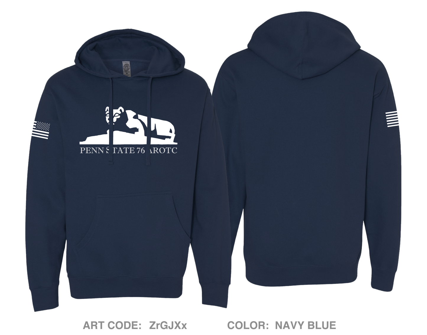 PSU76AROTC Comfort Unisex Hooded Sweatshirt - ZrGJXx