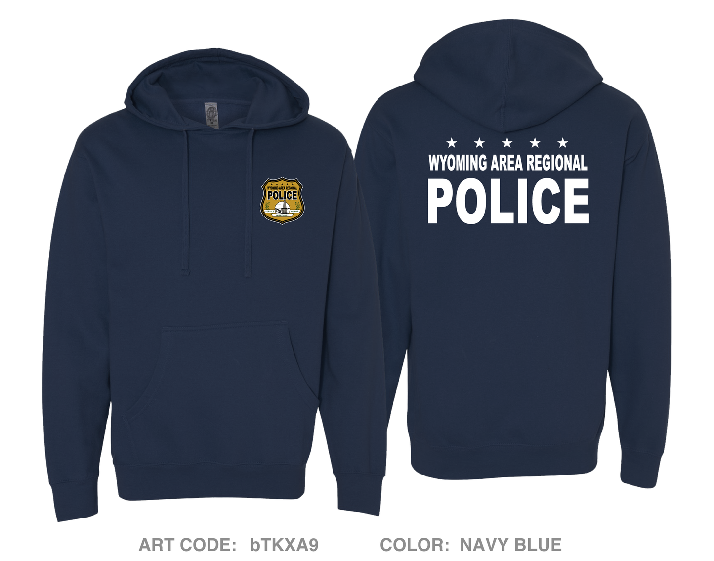 Wyoming Area Regional Police Fundraising Collection Comfort Unisex Hooded Sweatshirt - bTKXA9