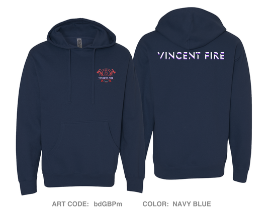 Vincent Fire Department Comfort Unisex Hooded Sweatshirt - bdGBPm