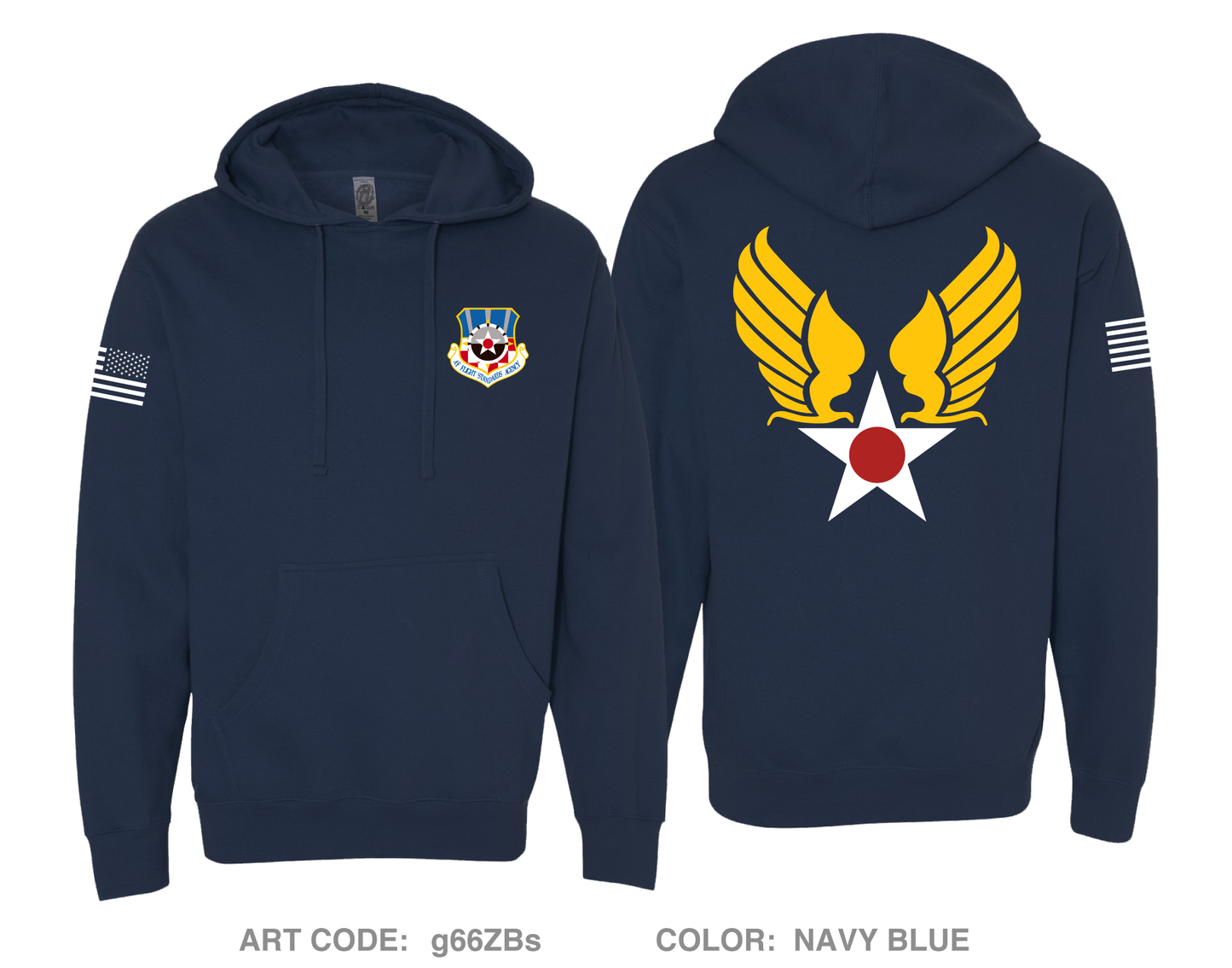 Headquarters Air Force Flight Standards Agency Fundraising Collection Comfort Unisex Hooded Sweatshirt - g66ZBs