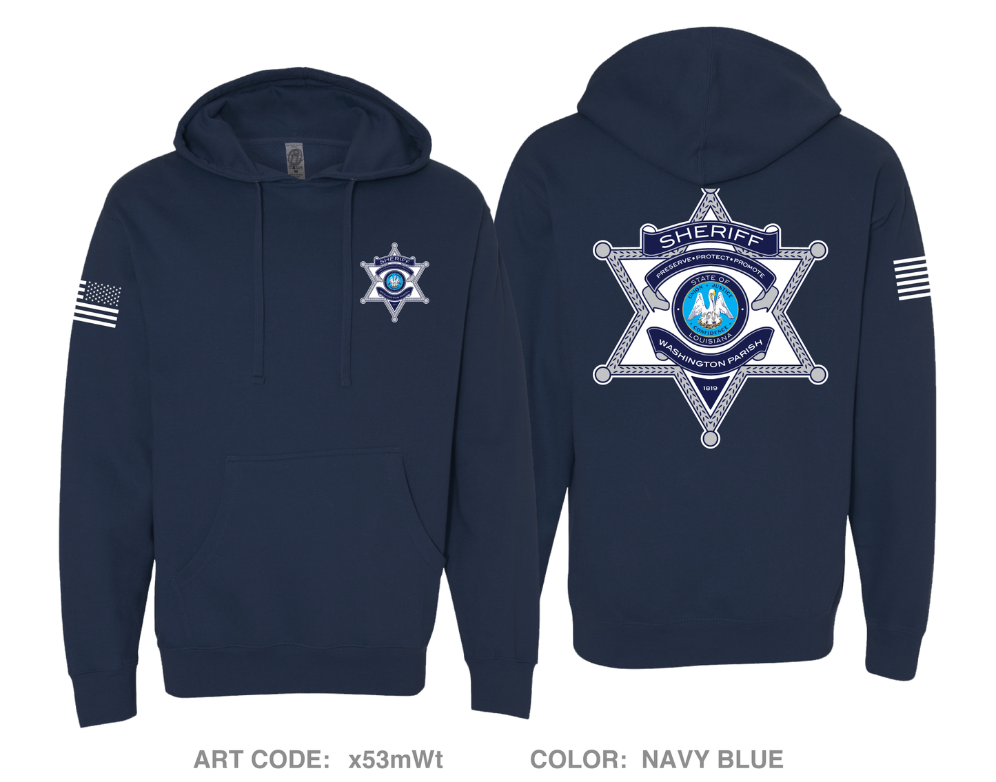 Washington Parish Sheriff’s Office Comfort Unisex Hooded Sweatshirt - x53mWt