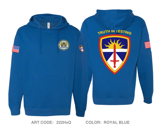 Army Test and Evaluation Command Comfort Unisex Hooded Sweatshirt - 222HxQ