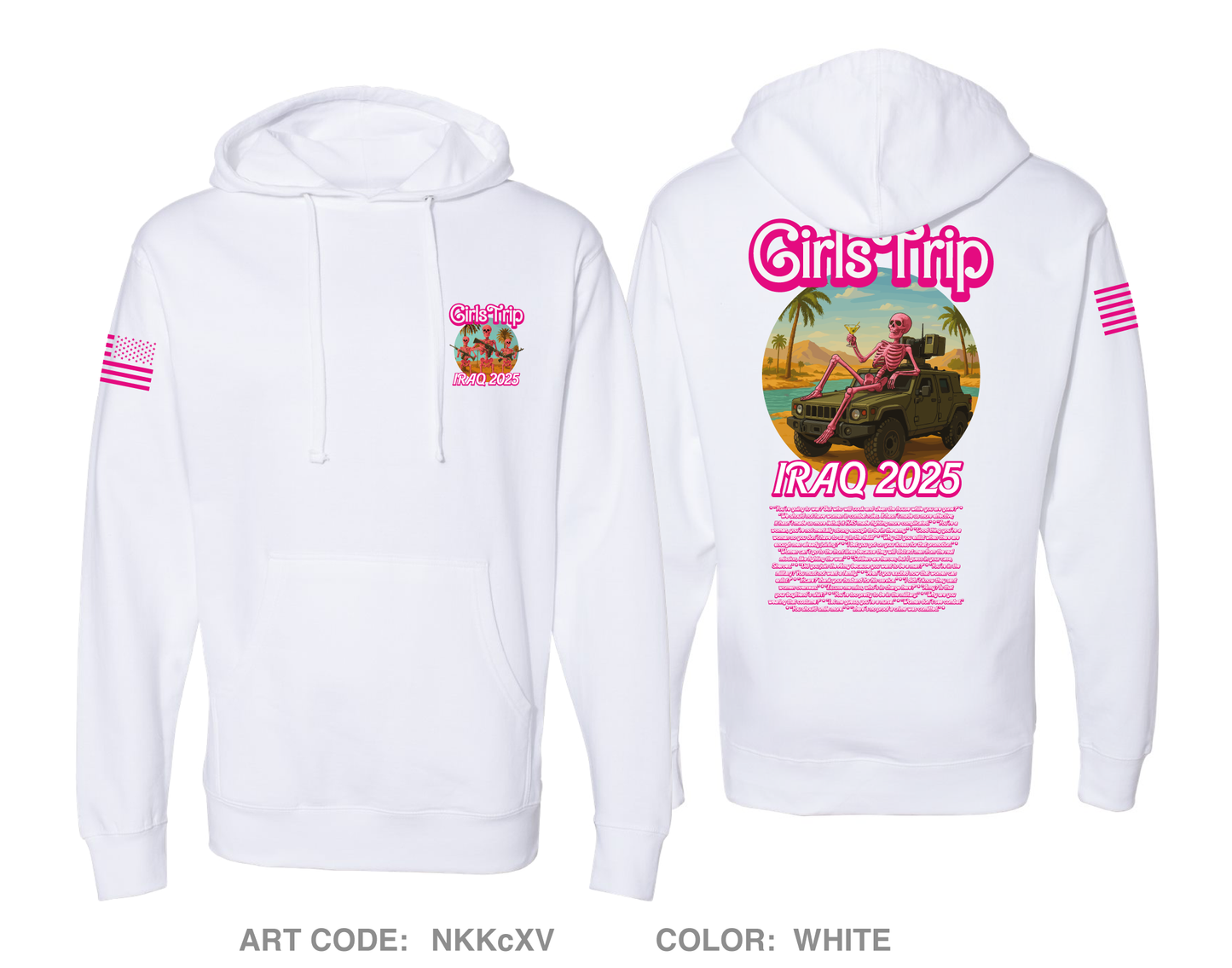 Iraq 2025 Girls Trip Comfort Unisex Hooded Sweatshirt - NKKcXV