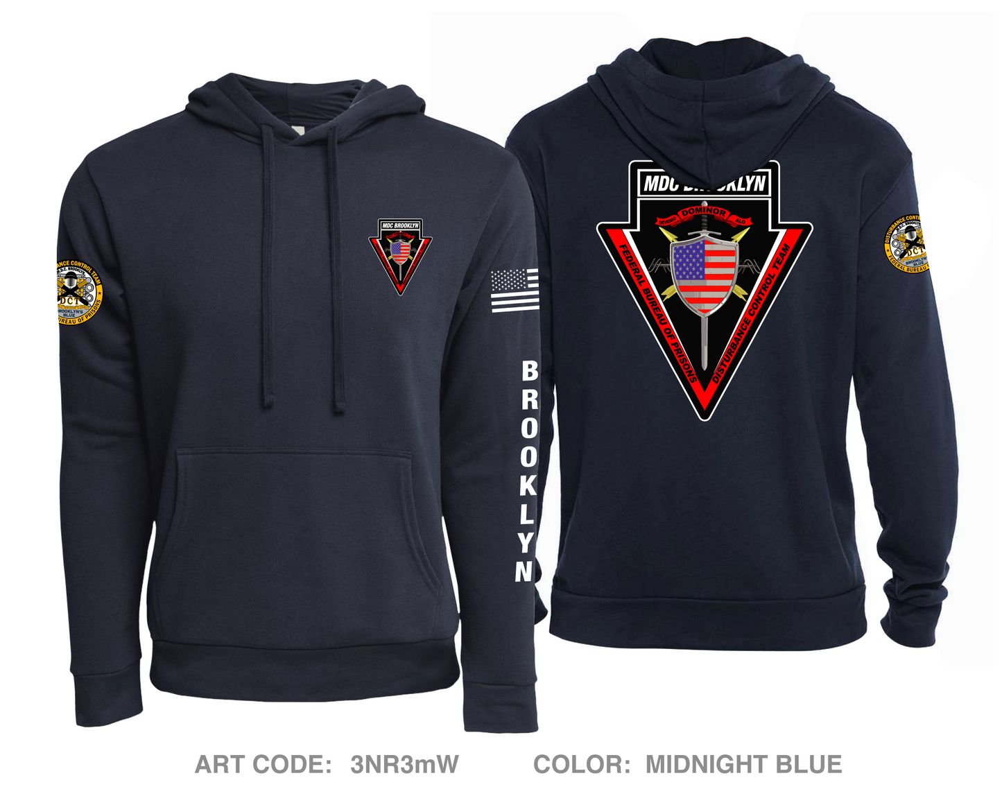 MDC Brooklyn DCT Comfort Unisex Hooded Sweatshirt - 3NR3mW