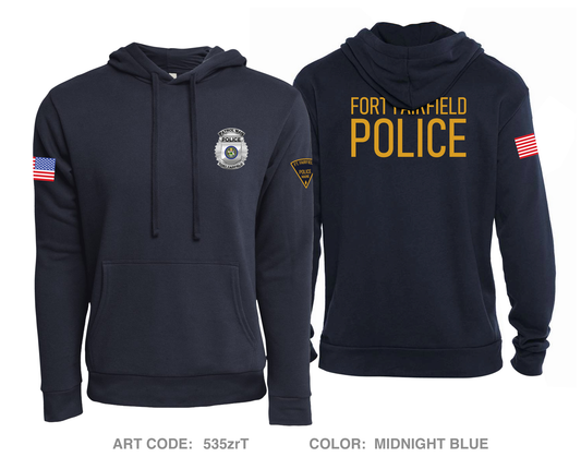 Fort Fairfield Police Comfort Unisex Hooded Sweatshirt - 535zrT