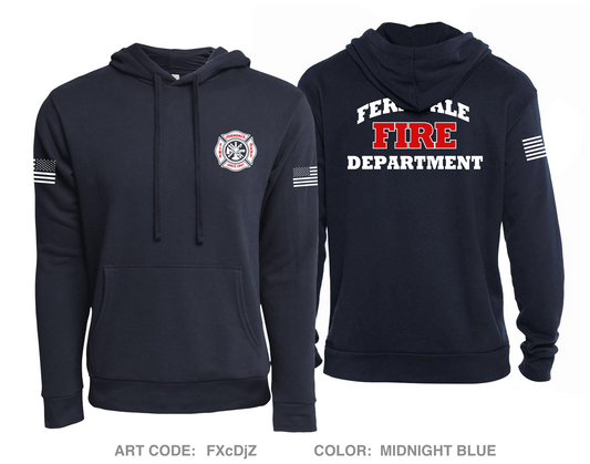 Ferndale Fire Department Comfort Unisex Hooded Sweatshirt - FXcDjZ