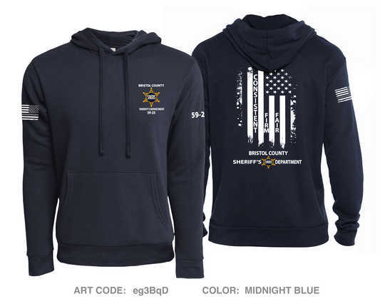Bristol County Sheriff's Office Comfort Unisex Hooded Sweatshirt - eg3BqD