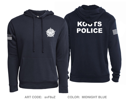 Kouts Police Comfort Unisex Hooded Sweatshirt - svF8uZ