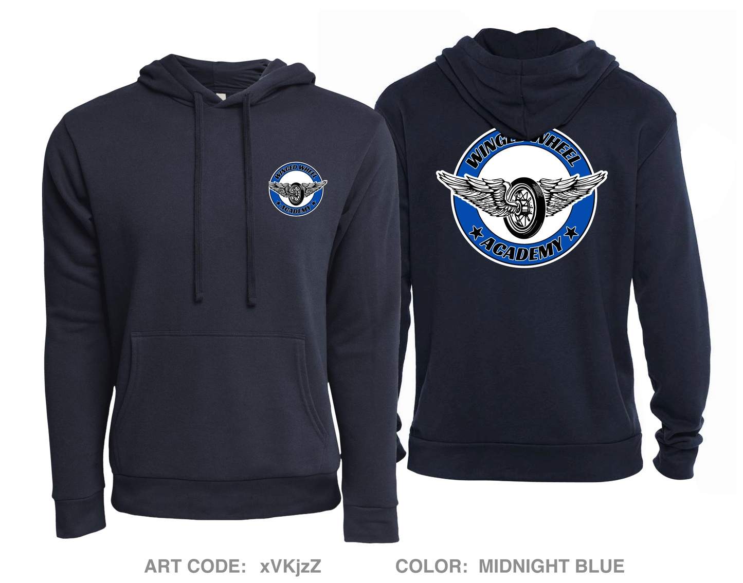 Winged wheel academy Comfort Unisex Hooded Sweatshirt - xVKjzZ