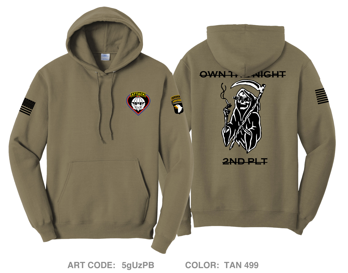 2nd PLT, A-CO, 2-502IN Comfort Unisex Hooded Sweatshirt - 5gUzPB