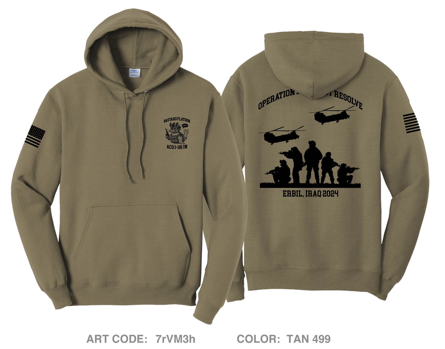 Bastard Platoon ACO 1-181 Comfort Unisex Hooded Sweatshirt - 7rVM3h