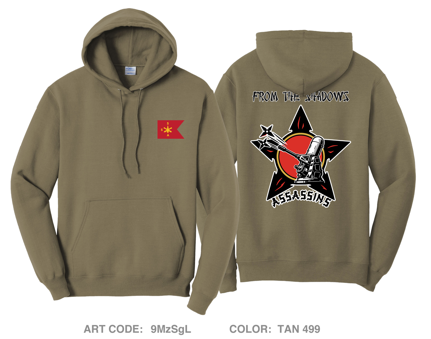 A BTRY 5/5 Comfort Unisex Hooded Sweatshirt - 9MzSgL