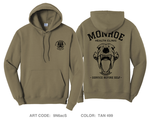 Monroe Health Clinic Comfort Unisex Hooded Sweatshirt - 6dDxn3